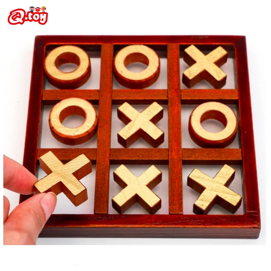 Children's XO chess wooden chess games interactive table games