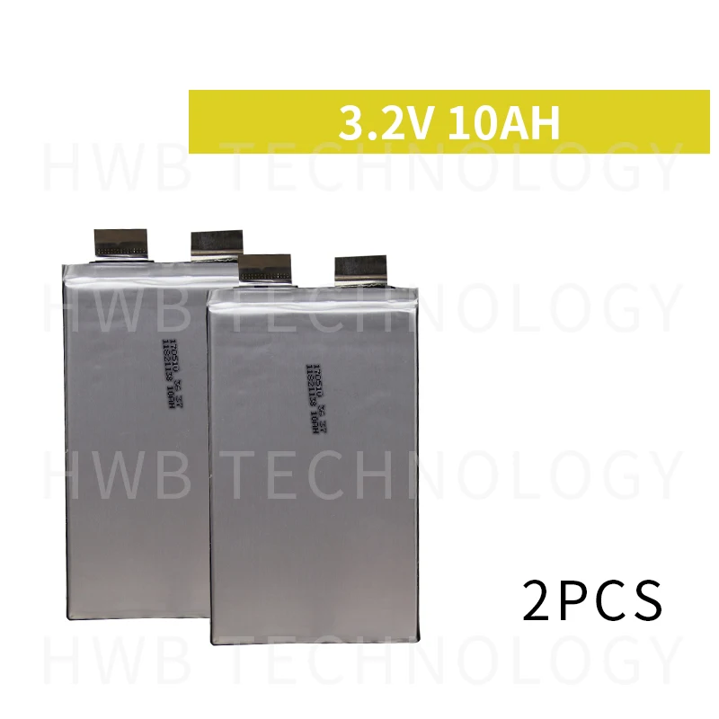2psc lifepo4 10AH батарея ячейка 10ah 3,2 V батарея 3,2 v 30A длинные вкладки наконечники для батареи