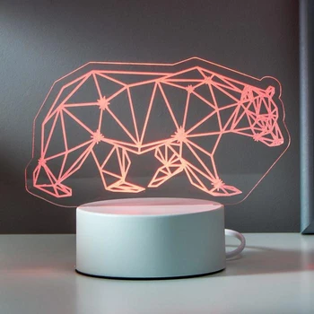 

Lamp "Bear" LED RGB from the network 20x12.7 cm 5074797