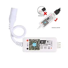 Led wifi controle remoto funciona com alexa/google casa controle de voz para 5050/3528 rgb led strip luzes mudar/dimmer/temporizador/sou