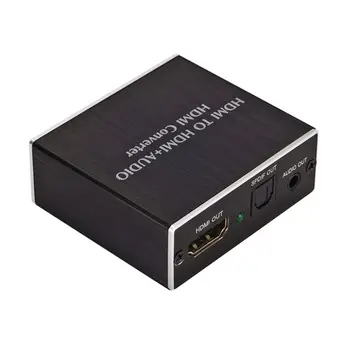 

HDMI Audio Extractor High Definition HDMI to HDMI+3.5mm+SPDIF 4K Audio Splitter Device