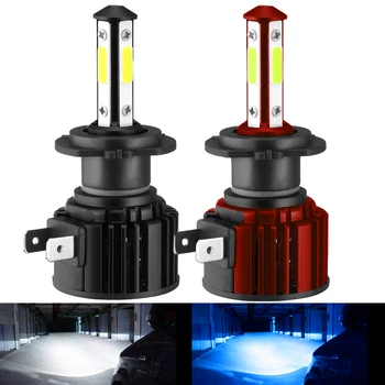 

4 Sides 10000LM H7 Led H8 H11 9005 HB3 9006 HB4 Turbo Led Headlight Bulbs 6000K White 8000K blue 12V Auto Car Lights Fog Lamp