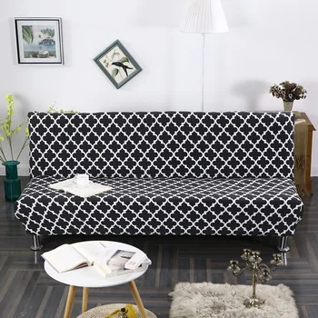

Printed Sofa Bed Cover Universal Size Armless Elastic Couch Covers Big Size Folding Seat Slipcover Stretch Covers Cheap Home