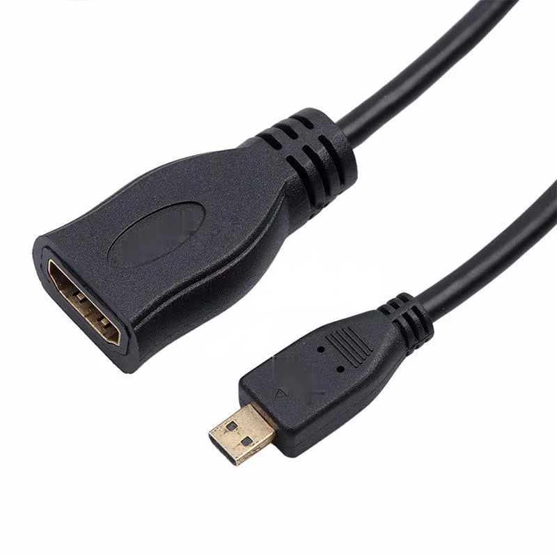 Микро HDMI-Совместимость с совместимому HDMI кабель Позолоченный разъем адаптера