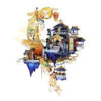 MU 3D Metal Puzzle Moon Palace model kits DIY 3D Laser Cut Assemble Jigsaw Toys Desktop decoration GIFT For Audit Children 1