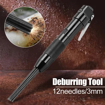 

12 Needle Needle Scaler Style Air Pneumatic Derusting Remover Descaling Polisher Paint Cleaning Tool 220mm Length