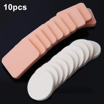 

10pcs Makeup Sponge Cosmetic Puff Soft Face Make Up Foundation Contour Concealer Facial Sponges Powder Puff Round Beauty Tools