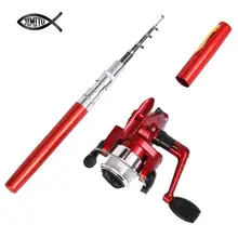 DIWEINI Pocket pen fishing rod ice fishing rod and spinning fishing reel combos for Beginner Adults Kids in stock