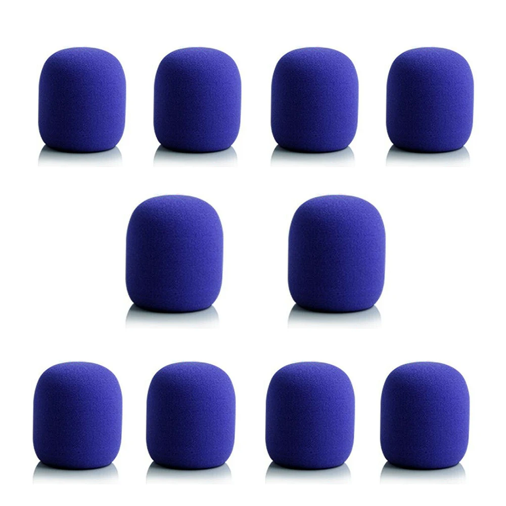 10pcs Microphone Foam Cover Handheld Stage Microphone Windscreen Sponge Foam Mic Cover Karaoke DJ Sales Microphone CAP dynamic microphone Microphones