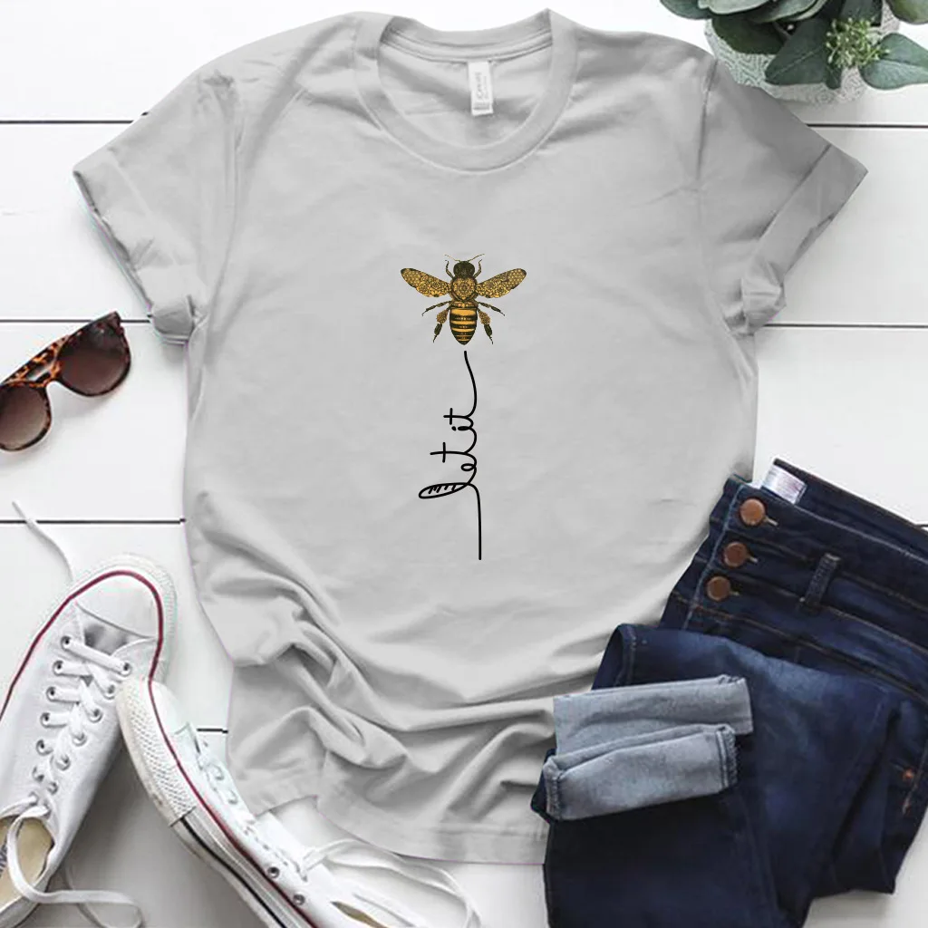 2020 Elephant sunflower print tshirt women casual short sleeve o neck tee tops for female cartoon cute t-shirts femme clothings