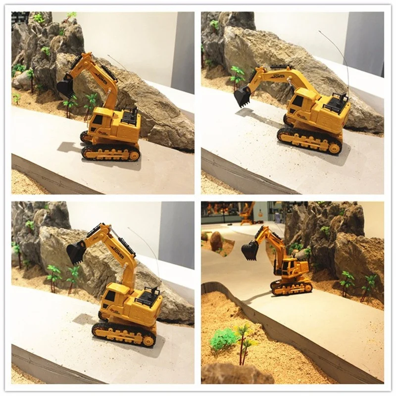 RC экскаватор моделирование инженерный трактор автомобиль игрушка 10CH мальчик дистанционное управление игрушка ребенок Рождественский подарок RC грузовик