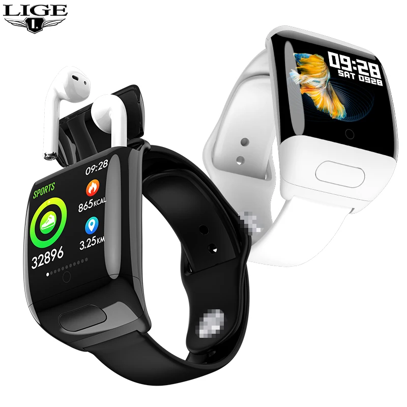 LIGE Oxygen Monitoring Smart Watch for iOS Men and