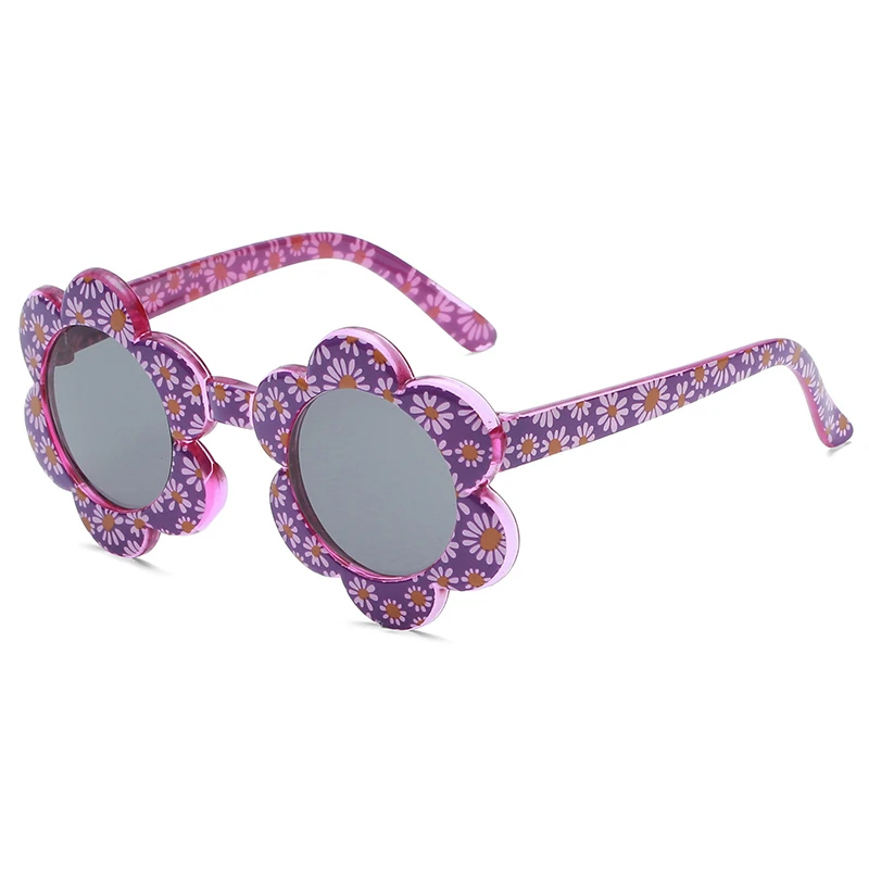 Gafas de sol de dibujos niños, lentes de alta calidad con flores de colores, protección contra radiación para bebés 1 a 5 regalo|Gafas de sol de niña| - AliExpress