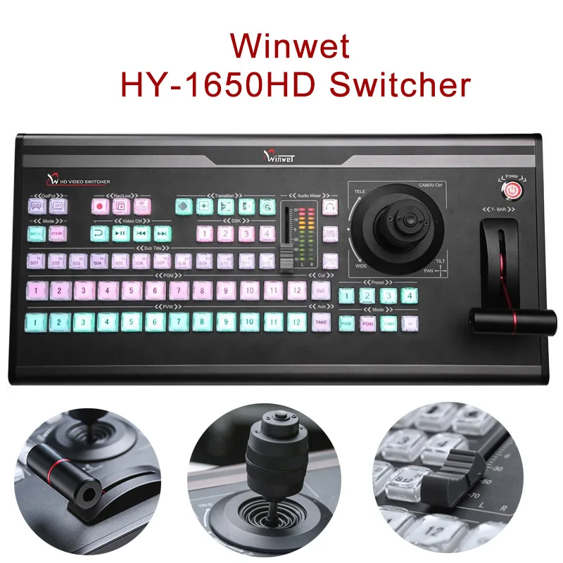 Winwet HY-1650HD канальный видео коммутатор Vmix Управление Панель клавиатура для прямой