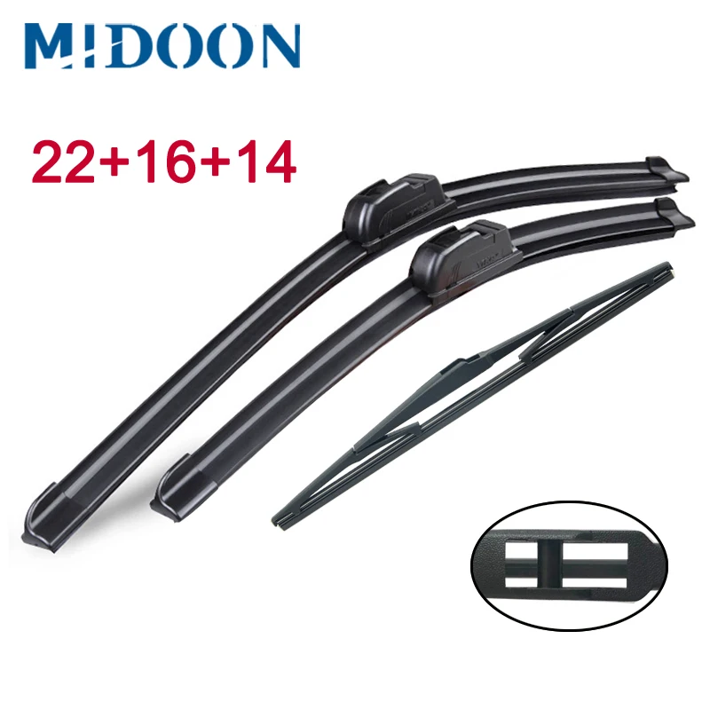 Набор лезвий стеклоочистителя MIDOONWiper для Kia Rio 2 JB 2005 2011 лобовое стекло 22 &quot+ 16&quot +