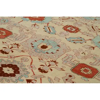 

280x350 Cm Beige Handmade Oushak Rug-9x11 Ft