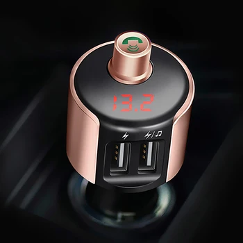 

2020 Bluetooth Wireless Hands-Free Car FM Transmitter MP3 LCD USB Charger 2.5A Player Durable And Practical