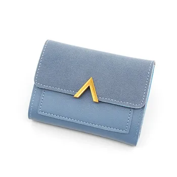

2019 new Korean version simple women's short wallet women's handbag wallet student change bag small card bag