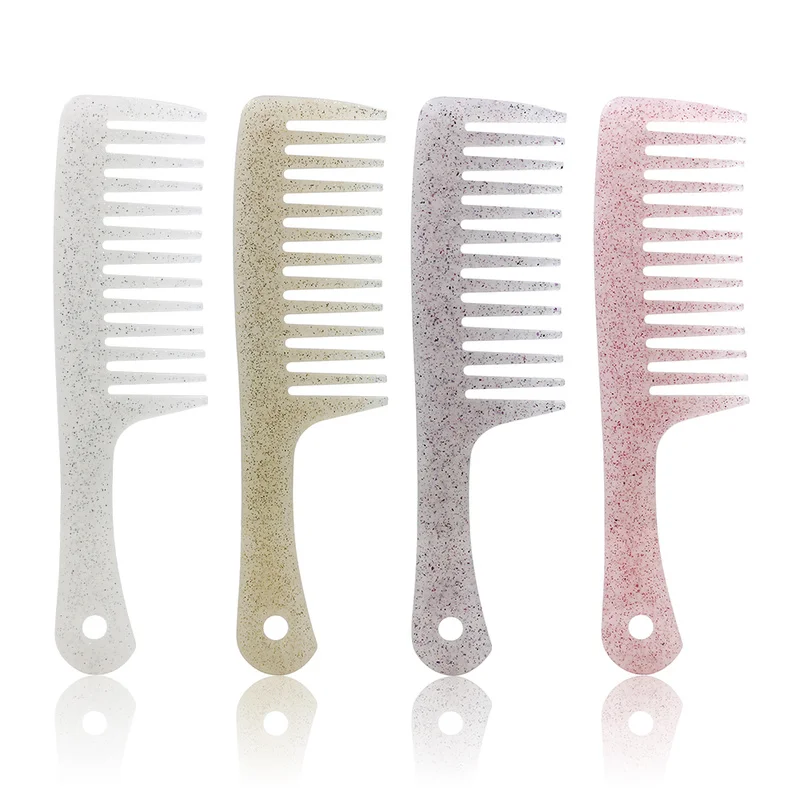 

Professional Salon Wide Tooth Comb High Quality Plastic Material Hair Comb Fashion Shampoo Comb 2019