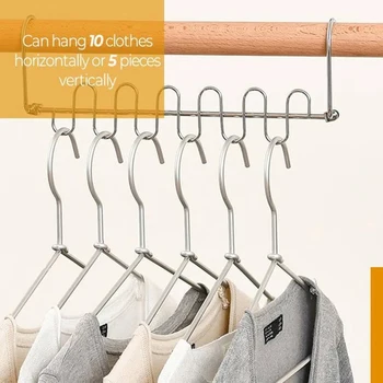 

1/3pcs Multifunctional Magic Hanger 12-hole Rotatable Foldable Clothes Hanger _WK
