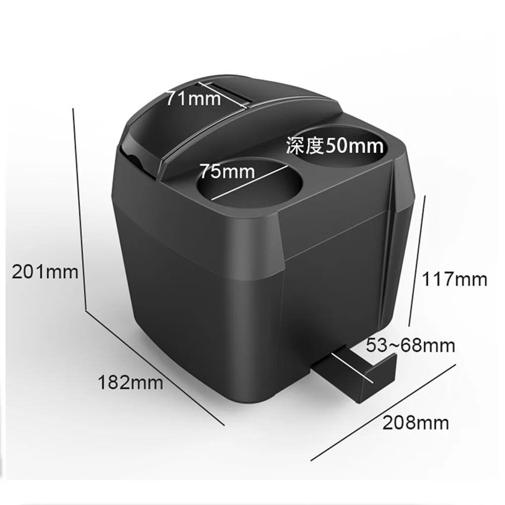 Многофункциональный 3 в 1 Автомобильный подстаканник/мусорное ведро/зажим для ткани бутылка для напитков может мусорное ведро зажим для ткани