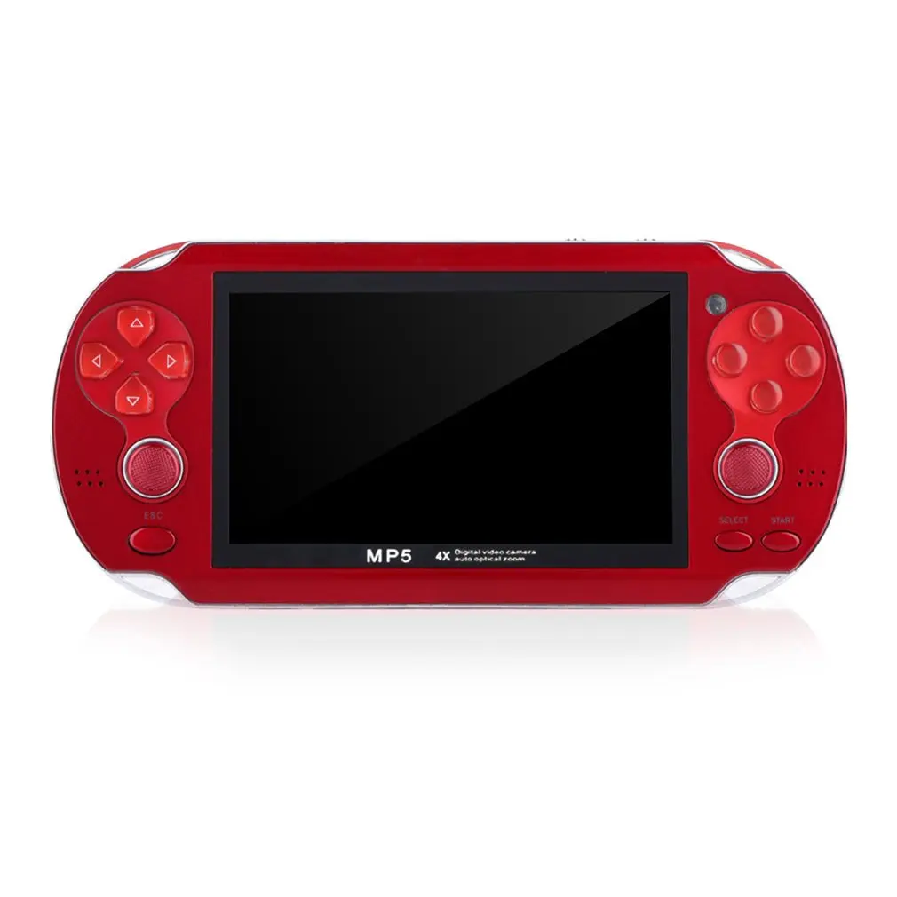 Мини-игровая консоль для Playstation psp, игровой автомат, двойной джойстик, экран 4,3 дюйма, 8 ГБ, видео камера, MP4 - Цвет: Розовое золото