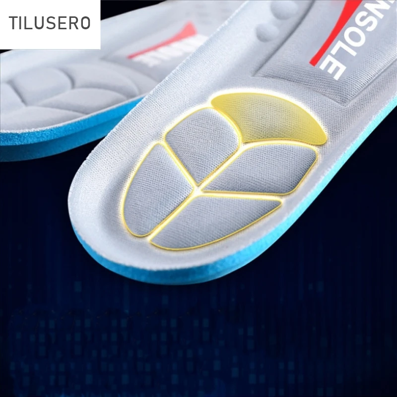 1 Pair Sport Insoles for Feet Man Women Orthopedic Pad Shock Absorption