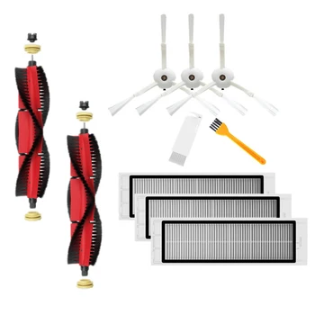 

2Pcs Main Brush + 3Pcs Side Brushes + 3Pcs Filters + 1Pcs White Brush + 1Pcs Yellow Brush for Xiaomi 1/1S/Stone/Xiaowa Vacuum Cl