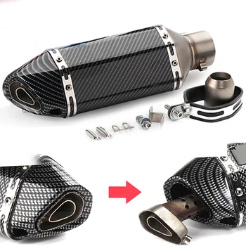 

universal motorcycle exhaust cafe racer exhaust moto muffler moto Accessories FOR Yamaha xj6 xt660x Honda vt Kawasaki z1000