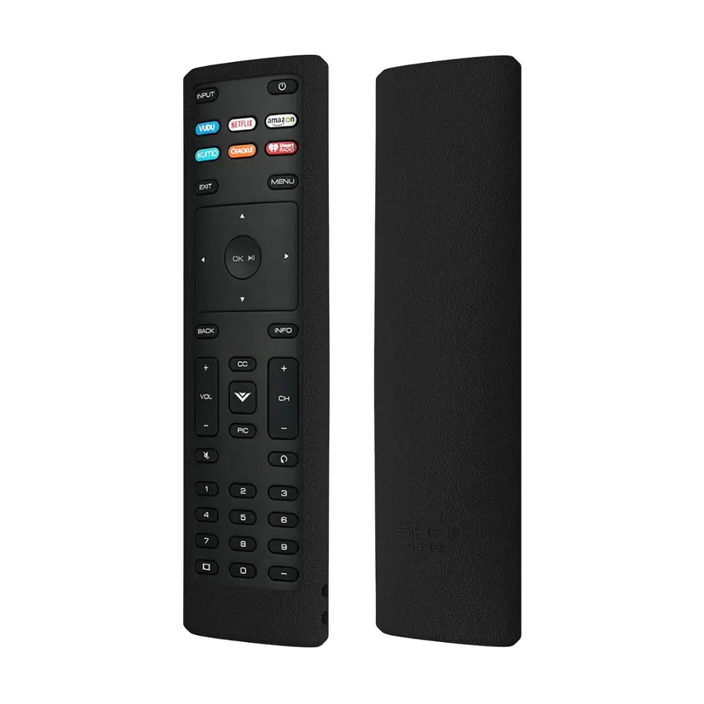 Black SIKAI мягкий силиконовый защитный чехол совместим с Vizio XRT136 пульт дистанционного управления ударопрочный чехол для Visio Anti-Lost - Цвет: Black