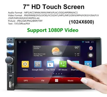 

10pcs 701A 7'' Car Radio Media Player Android 4.4.4 Dual-core Bluetooth Touch Screen GPS Stereo Audio MP4 5 Player
