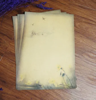 

Retro Chinese style Kraft stationery dream 8Pcs/set letter writing paper stationary letter set kawaii small business supplies