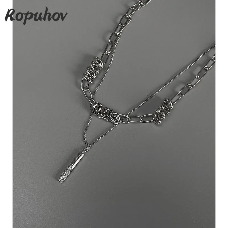 Initial Necklace Jewelry Iced Out Chain - Image 5