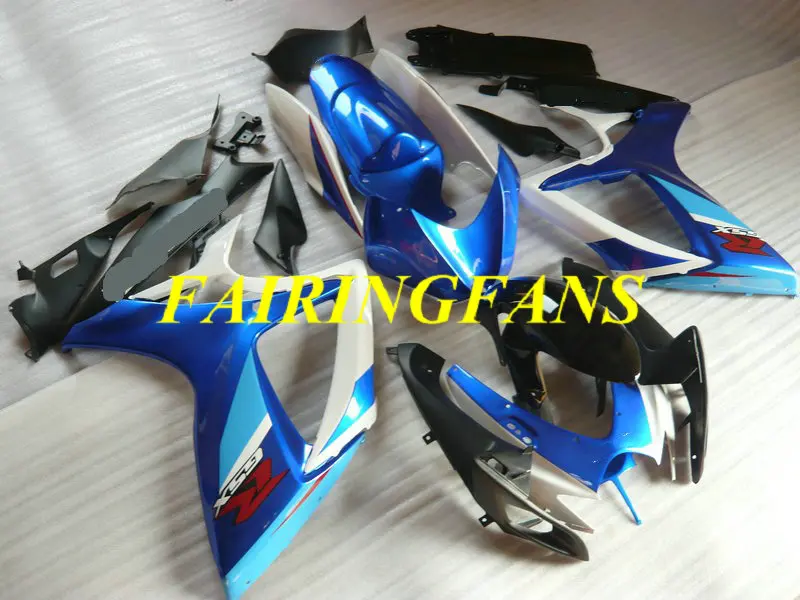 Комплект обтекателей для мотоцикла GSXR600 750 K6 06 07 GSXR 600 GSXR750 2006 2007 ABS синий Обтекатели кузова+ подарки SC99