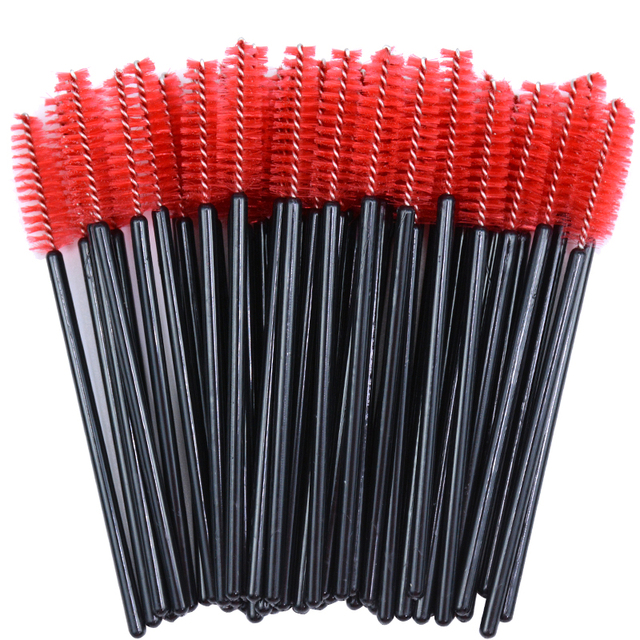 Newest Crystal 3D Eyelash Mascara Wands Clear Lash Spoolies Wholesale Eye Lashes Brushes Micro Applicators