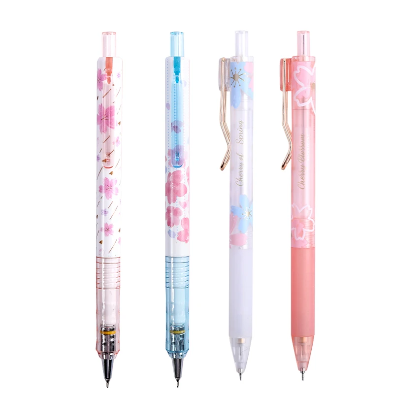 M&G Sakura Pink Mechanical Pencil 0.5mm Lead Professional Automatic Pencils Student Drawing for school office supplies 5