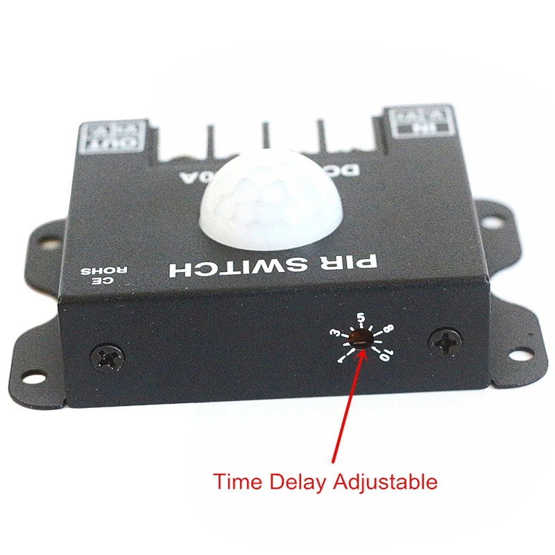 Dc 12 V-24 V 30A Pir Сенсор переключатель человеческого тела инфракрасный датчик движения Сенсор диммер контроллер для 5050 3528 светодиодные ленты светильник