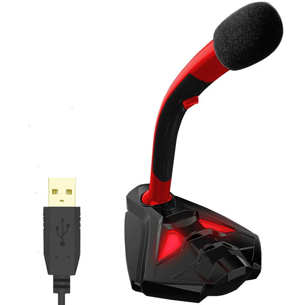 Компьютерная домашняя настольная подставка игровой микрофон USB аксессуары ПК ноутбук микрофон Запись пение