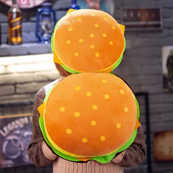 

40cm Soft Creative Pillow Hamburger Plush Office Cushion Burger Spoof Pillow Cute Pillow Birthday Gift Girlfriend