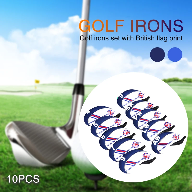 Putter Cover Железный чехол для короткой клюшки чехол клюшки для гольфа прочный нейлон 10 шт. Подарочный защитный чехол знак уличная клуб путешествия