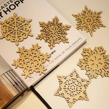 

Nordic Wooden Snow Shape Storage Tray Insulation Coaster Scandinavian Gold Storage Plate Home Organizer Decor