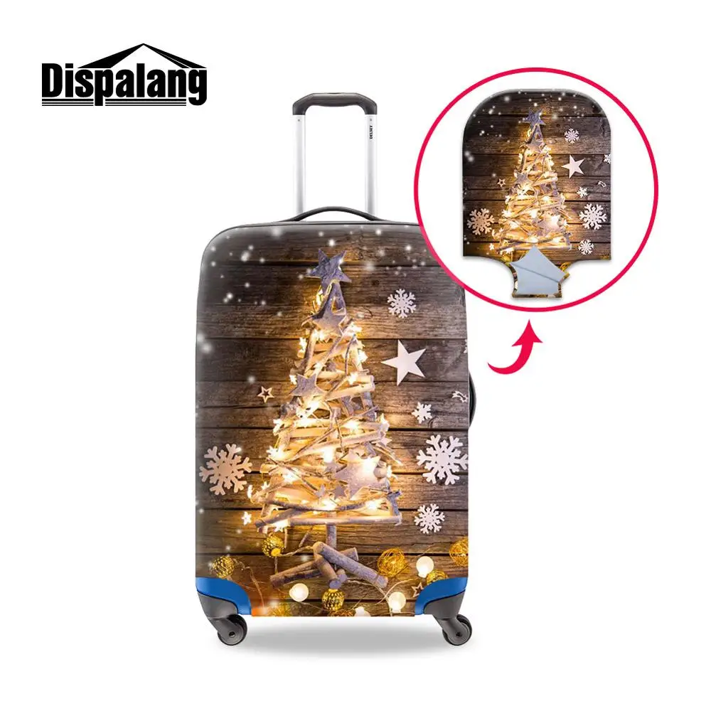 Индивидуальные защитные чехлы для багажа, аксессуары для путешествий, высококачественный чехол с рождественской елкой, устойчивый к царапинам