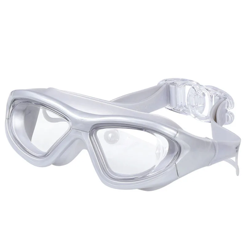 

High-definition Goggles Waterproof Anti-fog Big Box Not Le Eye Adult Swimming Glasses Men's Women's Plain Glass Prescription Swi