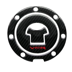 3D Carbon-look Motorcycle Fuel Cap Decal Carbon Fiber Sticker Protector (Carbon Fiber Sticker)