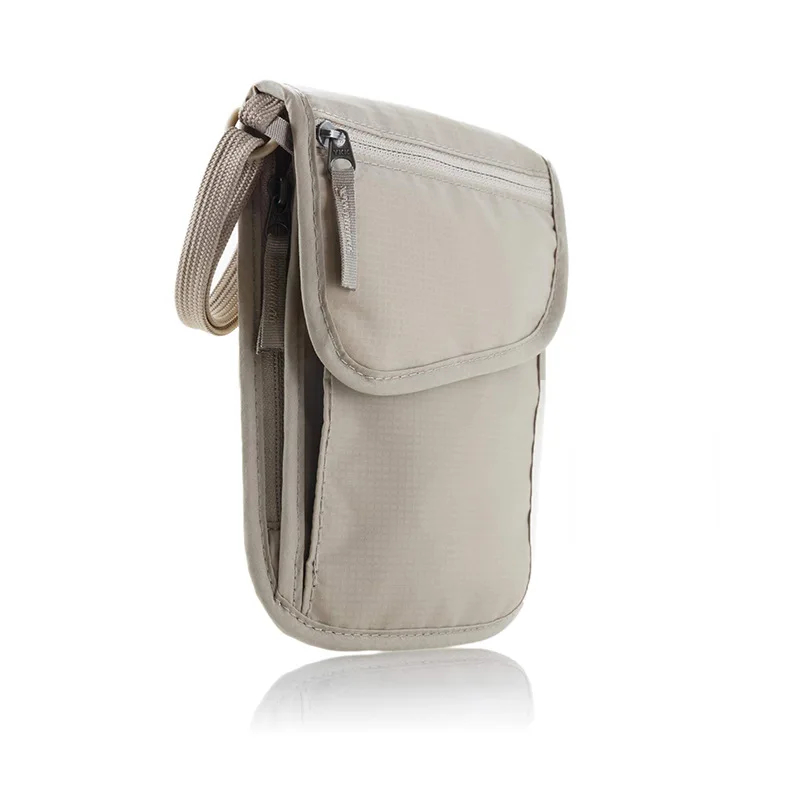 

Europe And America Fashion Multi-functional Travel Wallet RFID Shielded Anti-Theft Halter Document Bag Large Capacity Phone Card