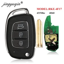 jingyuqin Genuine Parts Folding Remote Key 3 Button 433Mhz 4D60 For Hyundai New IX25 Santafe RKE 4F17 Original Factory Keys FOB