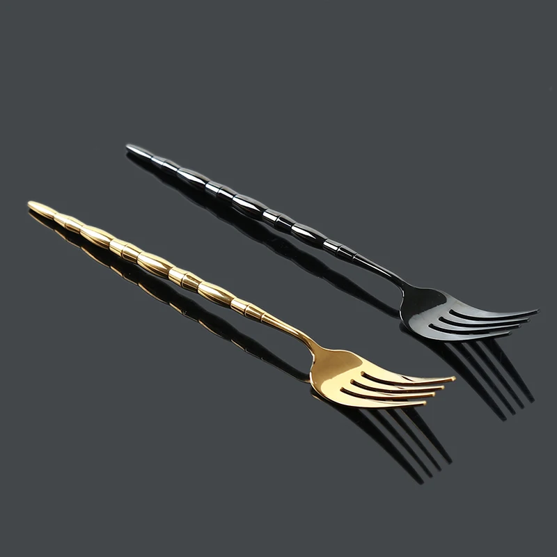 New Stainless Steel Coffee Spoon Long Handle Tea Spoons Fork Kitchen Hot Drinking Flatware Kitchen Tools