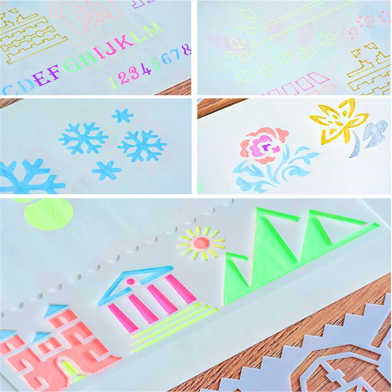 A4 29cm Rose Flower Garland DIY Layering Stencils Wall Painting Scrapbook  Coloring Embossing Album Decorative Template