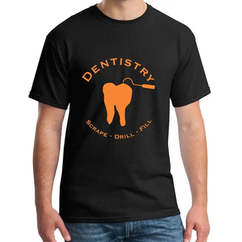 

printed Dentistry Scrape Drill Fill t-shirt plus sizes s-95xl Humor sugar skull Hipster women t-shirts