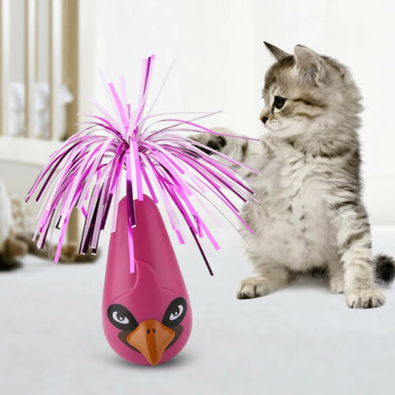 Рождество Хэллоуин Электрический Кот игрушка птицы стакан Pawsome Buddy Teasing игрушка Домашние Животные Кошки продуты WXV